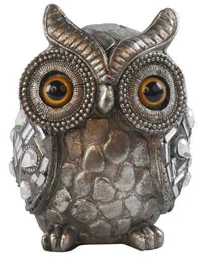 Resin Silver Owl